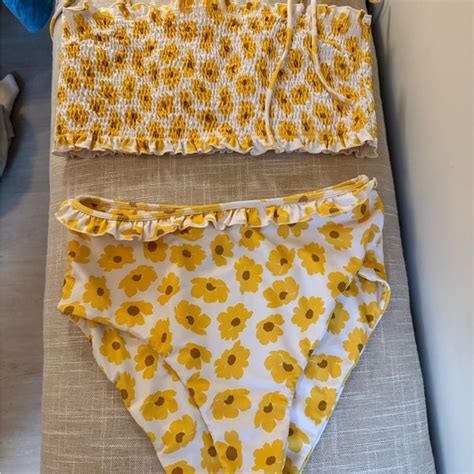 Faithfull The Brand Swim Yellow Floral Bikini Set Poshmark