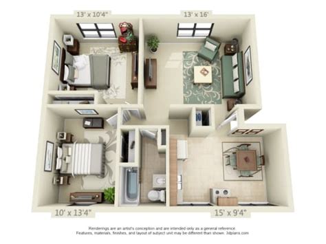 Floor Plans of Troy Garden Apartments in Troy, NY