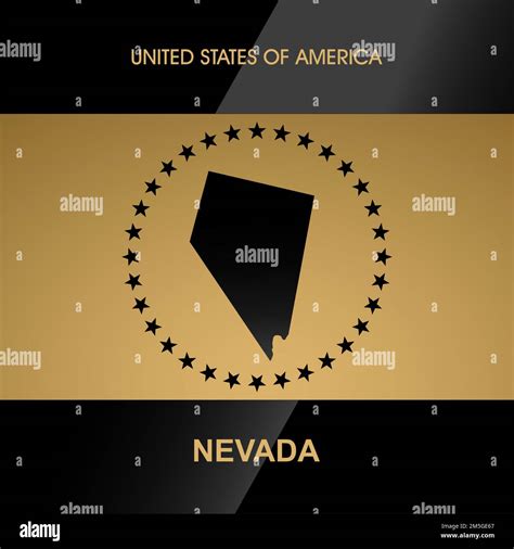 Nevada Map Stock Vector Images Alamy