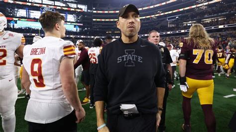 Iowa State Football Matt Campbell On Turnovers In Big 12 Title Game