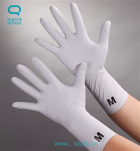 Disposable Clean Room White Nitrile Gloves Class 100 1000