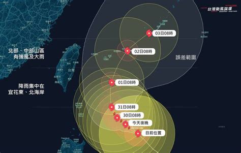 瑪娃慢速北上 台灣颱風論壇：31日擦過花東近海 生活 自由時報電子報