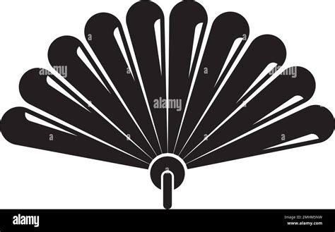 Hand Fan Or Traditional Fan Icon Vector Illustration Symbol Design