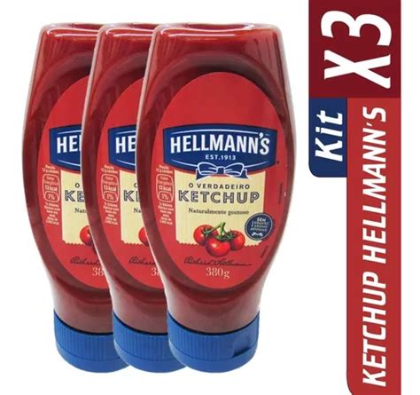 Kit De Ketchup Tradicional Hellmanns Squeeze G