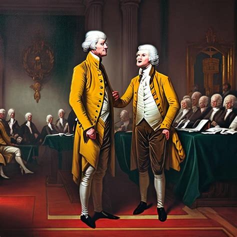 Thomas Jefferson Yelling At James Maddison OpenArt