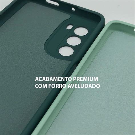 Capa Capinha Preta Samsung S21 Fe Película Cerâmica Nano 9D