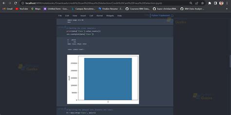 Credit Card Fraud Detection Using Machine Learning Python Geeks