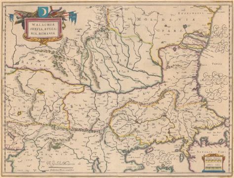 Walachia Serbia, Bulgaria, Romania. [Karte], in: Theatrum orbis ...
