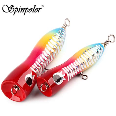 Spinpoler Madeira Popper Trolling Bait Barco Isca De Pesca GT Superf