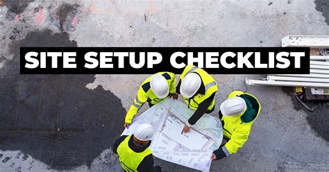 Construction Site Setup Checklist PAL Hire