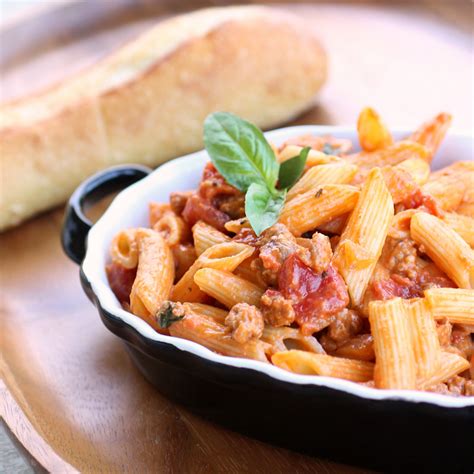 Creamy Sausage And Tomato Pasta Italian Dinner