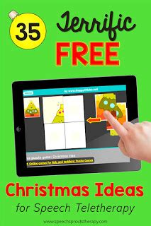 Terrific Free Christmas Speech Therapy Ideas For Teletherapy