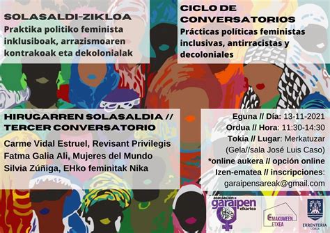 El tercer conversatorio sobre feminismo decolonial será el 13 de