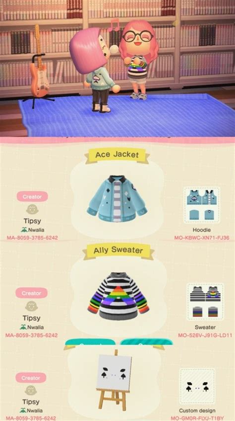 These outfits were inspired by both the asexual and straight ally pride ...