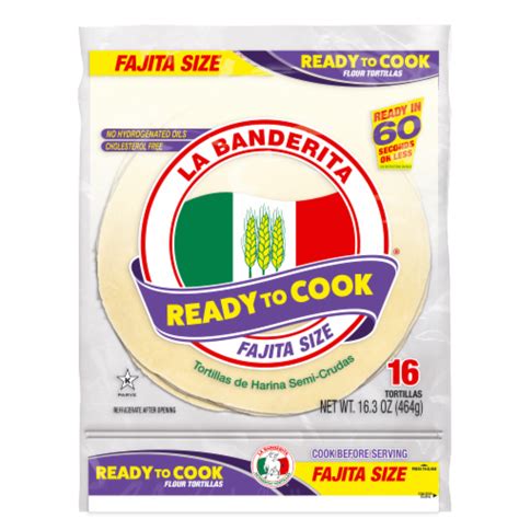 La Banderita Ready To Cook Flour Tortilla 16 Ct 16 4 Oz Kroger