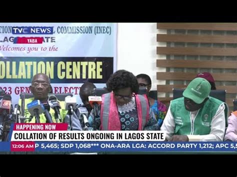 Live Lagos State Governorship Election Result Collation Youtube