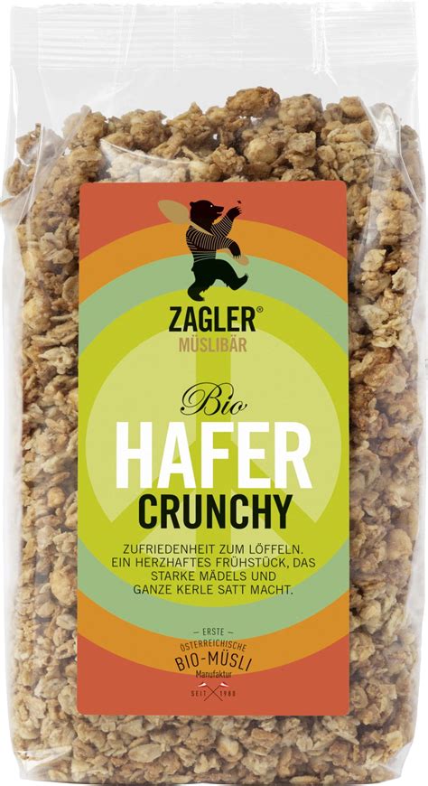 Organic Oat Crunchy 500 g ZAGLER MÜSLIBÄR VitalAbo Online Shop Europe