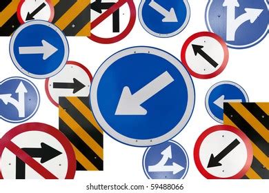 Montage Numerous Traffic Control Signs Signals Stock Photo (Edit Now ...