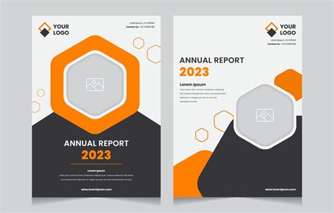 2023 Annual Report Cover Template 18743669 Vector Art at Vecteezy