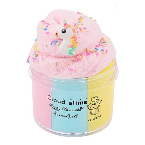 70ml Cherry Cloud Slime Fluffy Scented Butter Slimes For Kids Floam