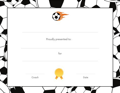 Soccer Award Certificate Templates