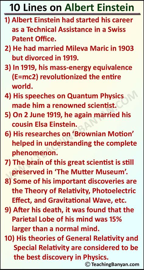 Albert Einstein Inventions List