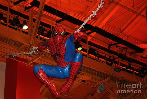 Spiderman Swinging Through The Air Photograph By John Telfer