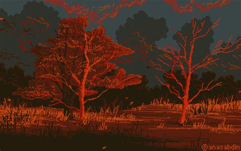 Anasabdin — 5 Colors Autumn Wind Pixel Art Design Cool Pixel Art