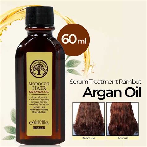 Jual Serum Treatment Rambut Argan Oil 60ml Shopee Indonesia