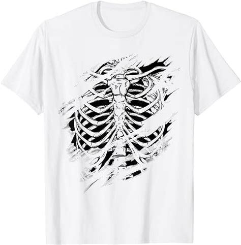 Skeleton Ribcage Cute Halloween Skeleton Ribs T Shirt Walmart