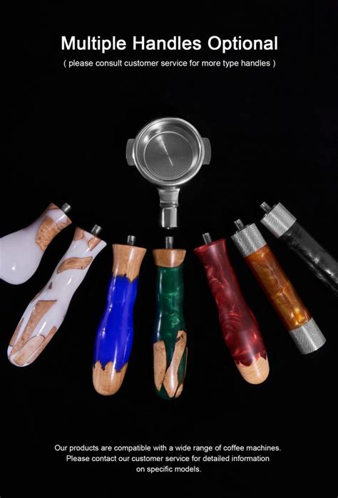 58mm Resin Handle Flat Naked Bottomless Portafilter For E61