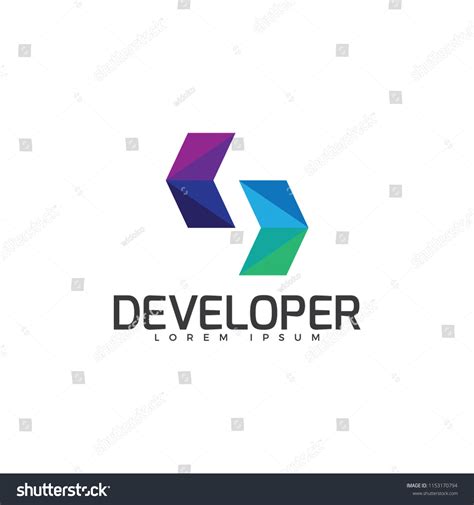 Code Logo Coder Company Logo Stock Vector (Royalty Free) 1153170794 ...