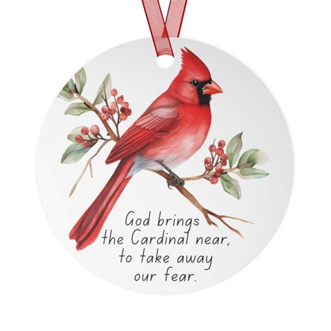 Cardinal Ornament Cardinal Memorial Ornament Cardinal Etsy