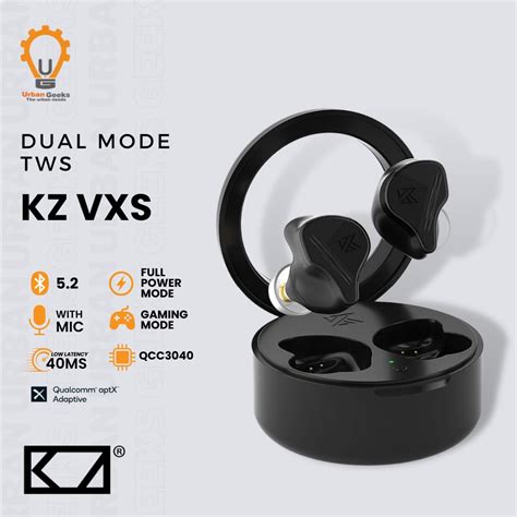 Jual Tws Kz Vxs Hifi Aptx Bluetooth Wireless Earphone Headset