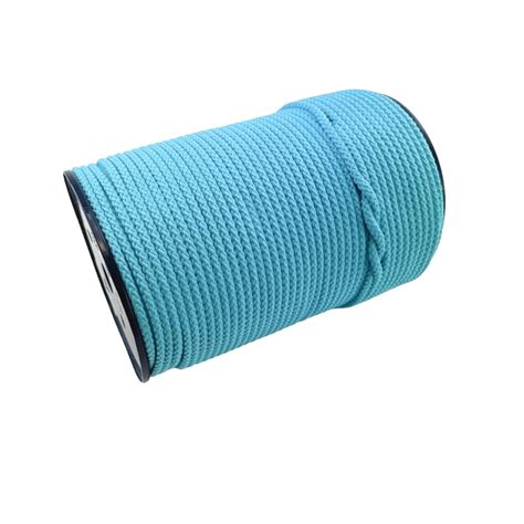 Mm Baby Blue Braided Polypropylene Bondage Rope Metre Reel