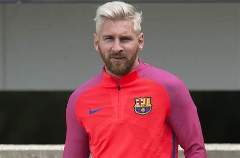 Lionel Messi Blonde Hairstyle InspirationSeek