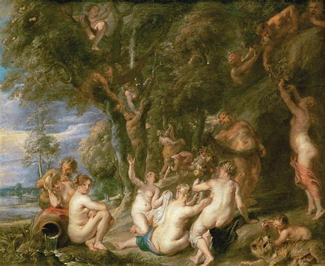 Nymphs And Satyrs Painting By Peter Paul Rubens Fine Art America