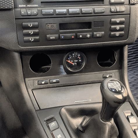 Bmw E46 Dashboard Centre Compartment ถึง 52 มม Gauge Plate 三维 Printed Shopee Thailand