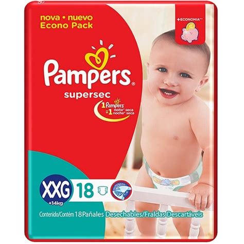 Ofertas De Fralda Pampers Supersec Xxg Pacote Com 18 Unidades Cr