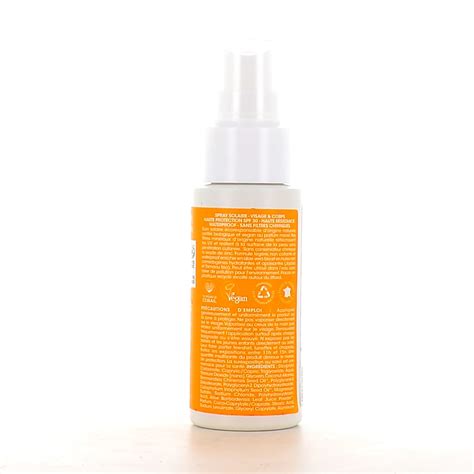 Spray Solaire Bio Spf Alphanova Sun Sans Filtres Chimiques