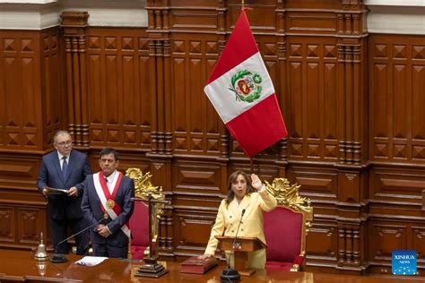 Dina Boluarte Sworn In As Peru S New President Calls For Political