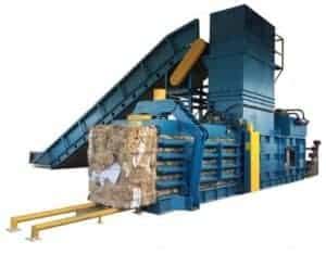 Horizontal Baler Machines Closed End Open End For Cardboard Plastic