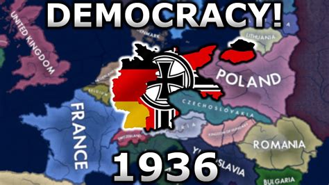 What If Germany Became Democratic In WW2 HOI4 Timelapse YouTube