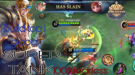 Super Tank Hylos Super Fearless Roamer Build Top Global Mlbb