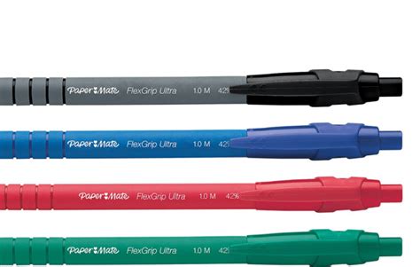 Stylo Bille Papermate Flexgrip Ultra Pointe Moyenne Mm Bretonne