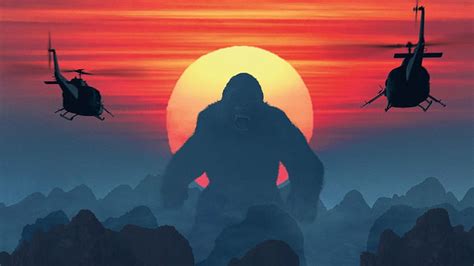 Hd Wallpaper All Hail The King Kong Skull Island Water Group Of