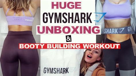 Huge Gymshark Try On Unboxing And Booty Workout Vlogmas Day 5 Youtube