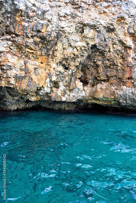 The Caves Of The Ionian Sea Side Of Santa Maria Di Leuca Seen From The