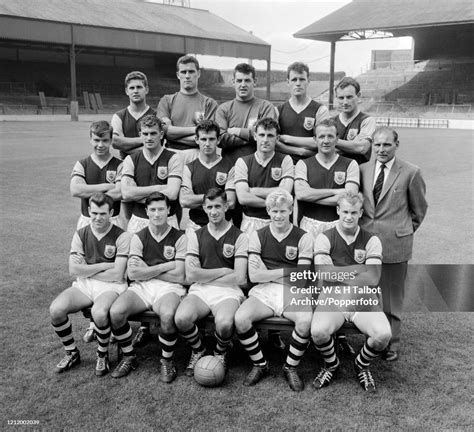 Burnley Line Up For A Group Photo At Turf Moor In Burnley England