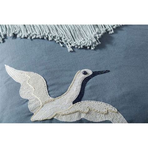 Justina Blakeney X Loloi Beaded Fringe Egret Pillow Set Of Relish